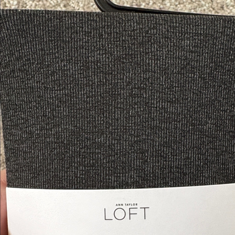 LOFT Charcoal Basic Opaque Tights - Picture 4 of 4